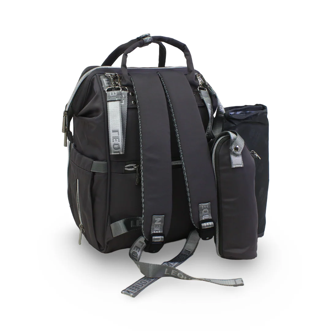 LeQueen 7th Generation Diaper Bag Set – Gray - Image 2