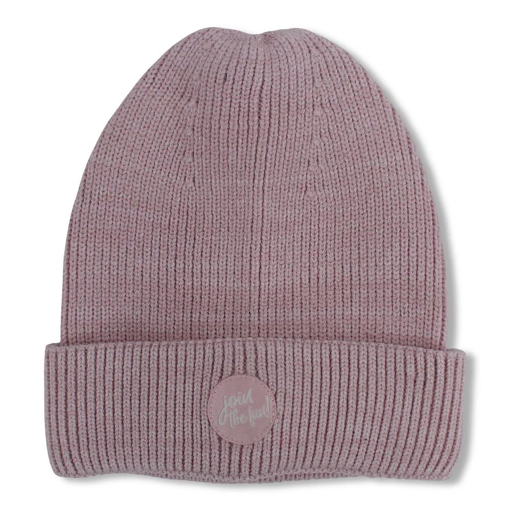 Unisex Cozy Blend Ice Cap – Pink with "Join the fun!" Design - Image 4