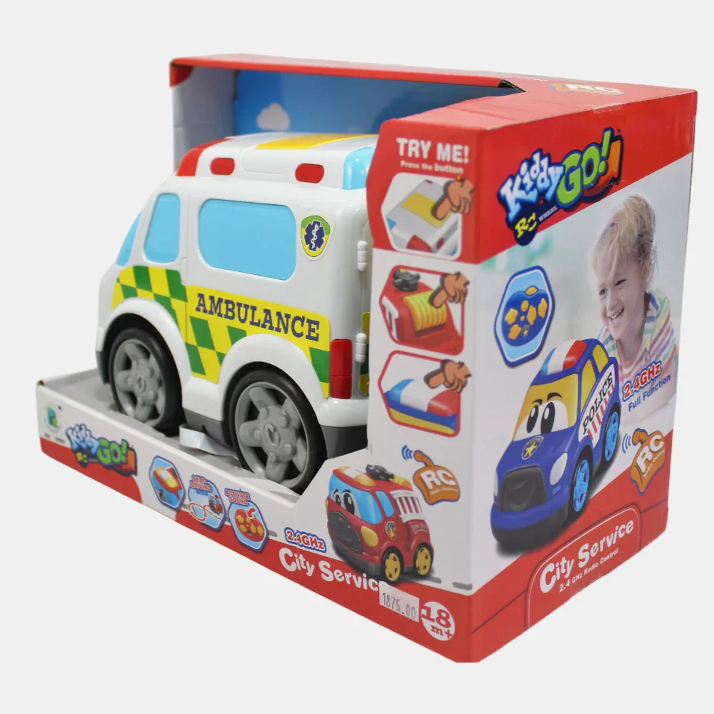 City Service Ambulance 19Cm 4CH R/C Car - Image 4