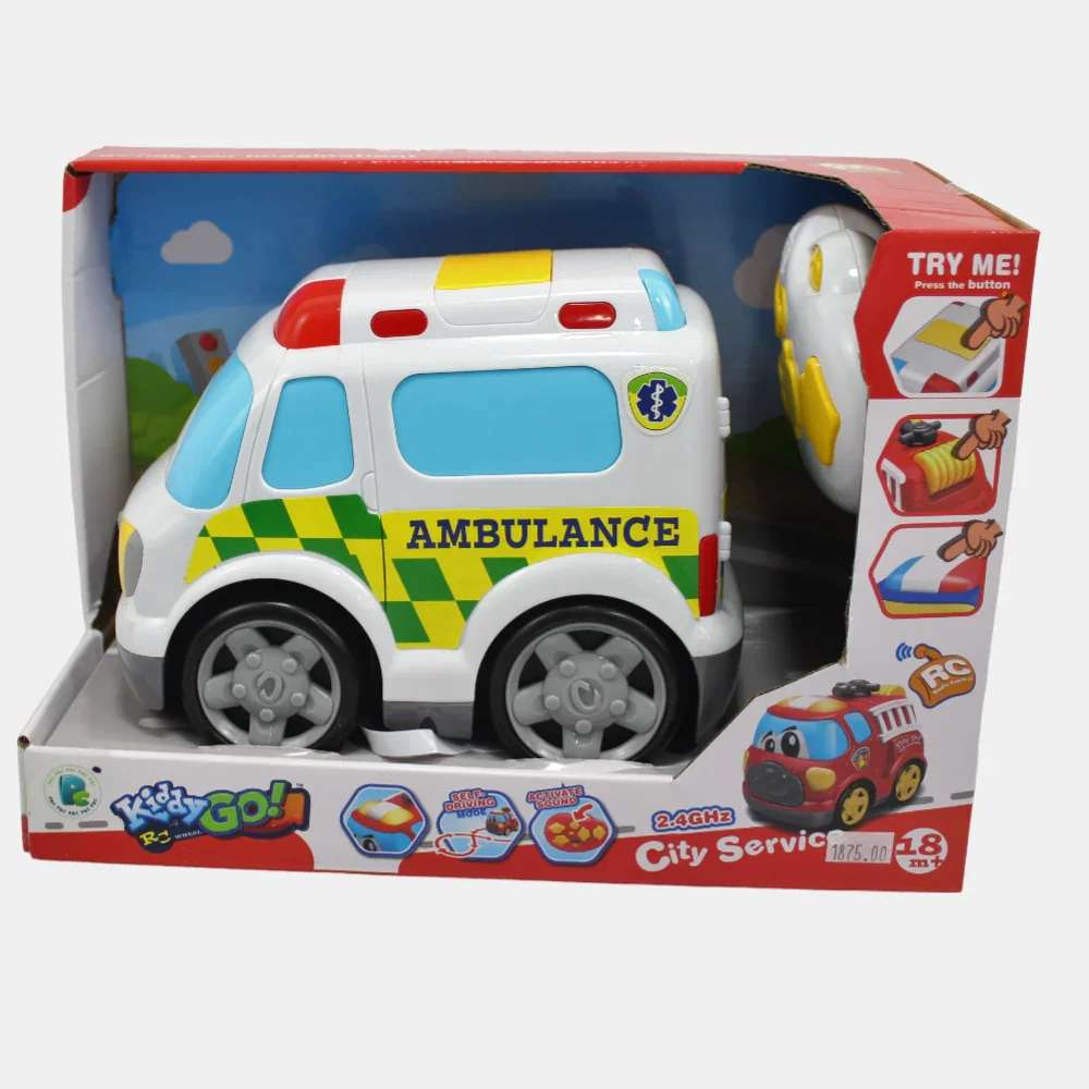 City Service Ambulance 19Cm 4CH R/C Car - Image 5