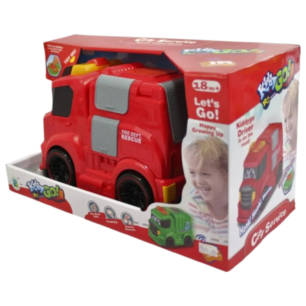 City Service R/C Fire Truck - Red - Image 2