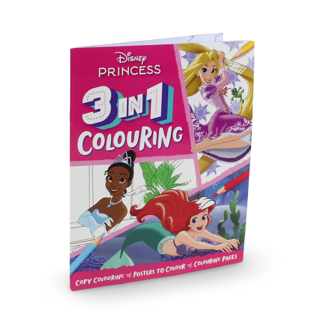 Igloo Books Disney Princess 3-in-1 Colouring Book - Image 2