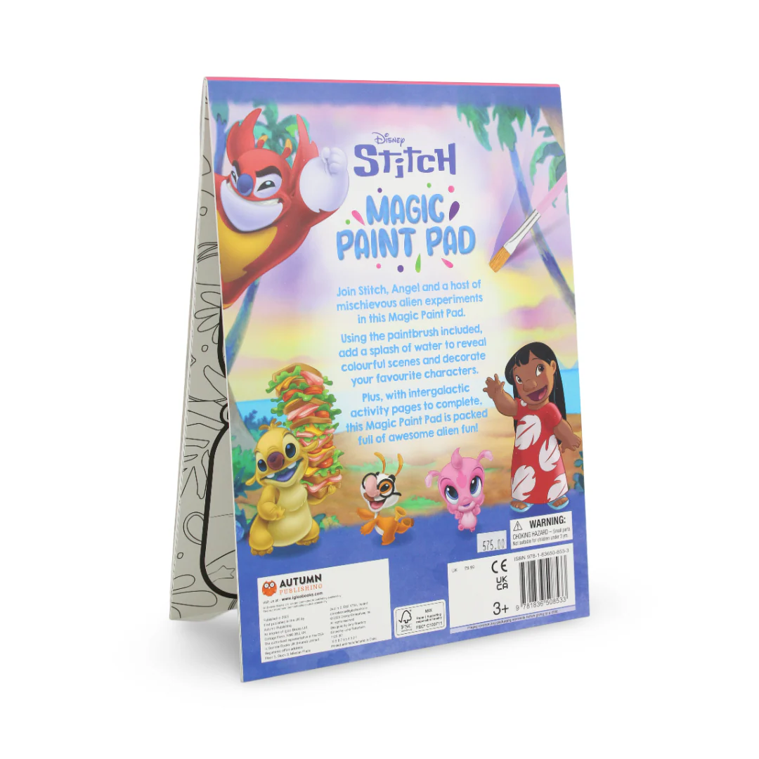 Igloo Books Disney Stitch Magic Paint Pad + Paintbrush - Image 3
