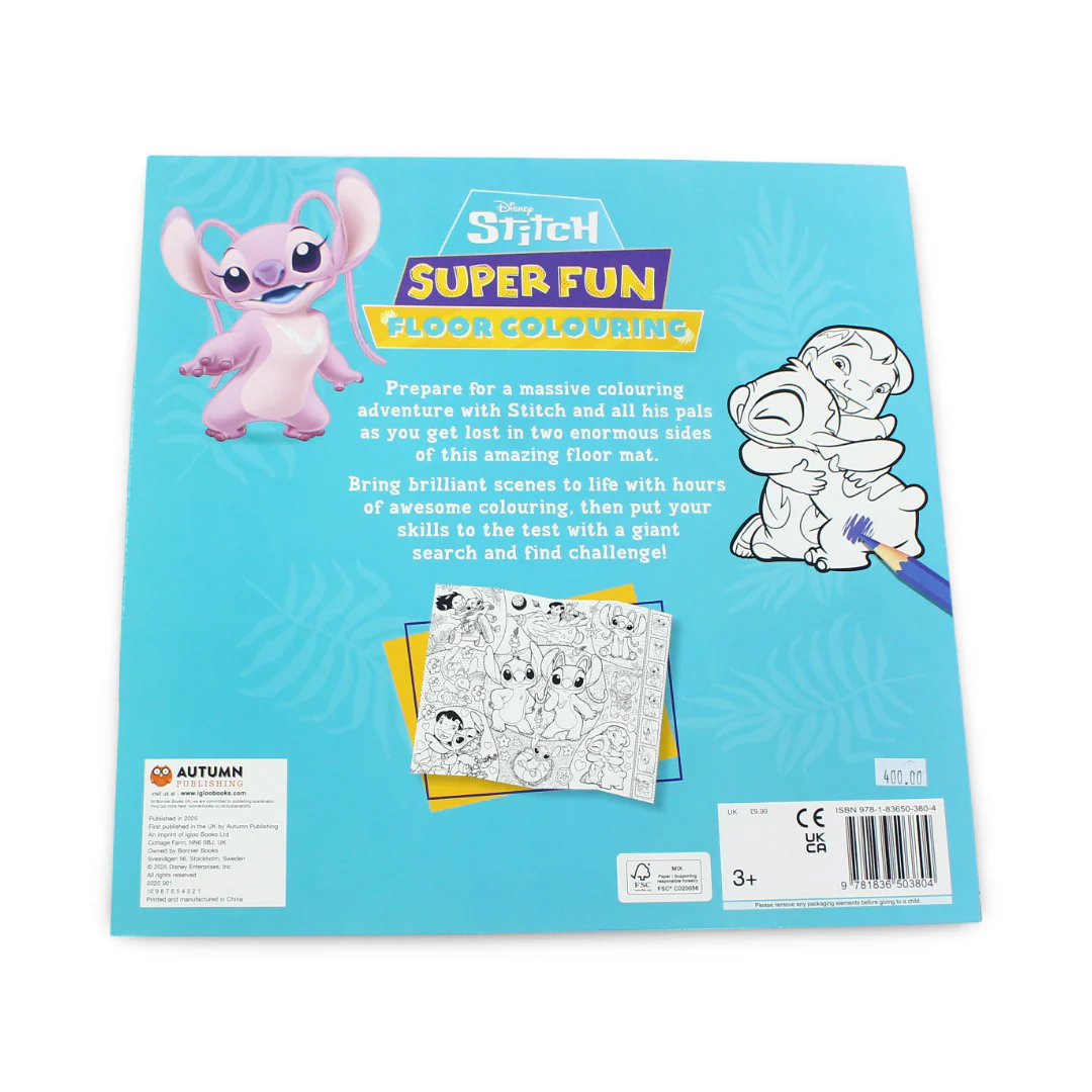 Igloo Books Disney Stitch Super Fun Floor Colouring Book - Image 2