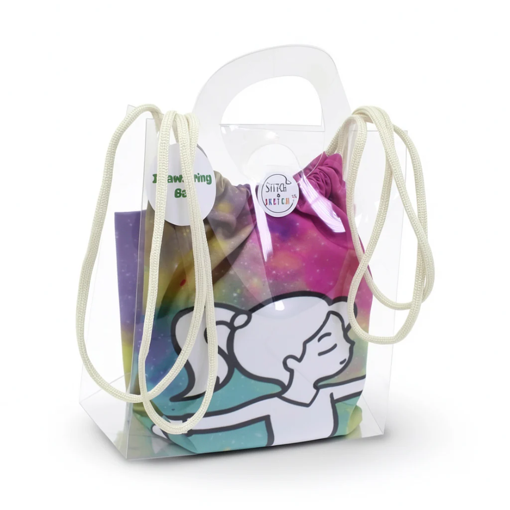 Gymnastics Coloring Tote Bag + Doms Extra Long Wax Crayons Set (L Size) - Image 2