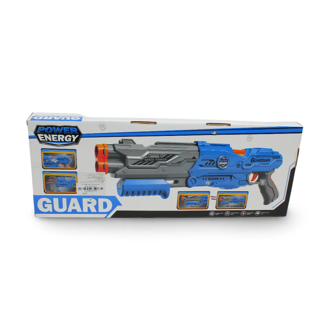 "Space Guardian" Soft Bullet Toy Blaster Set – Blue - Image 2