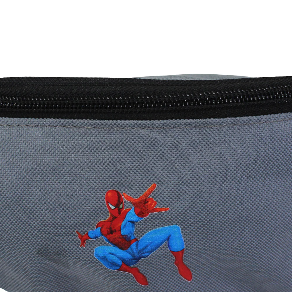Waist Bag – Grey with Spider-Man Design - Image 3