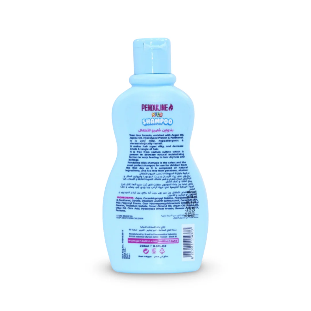 Penduline Kids Shampoo Blue (For Dry Hair) – 250 ml - Image 2