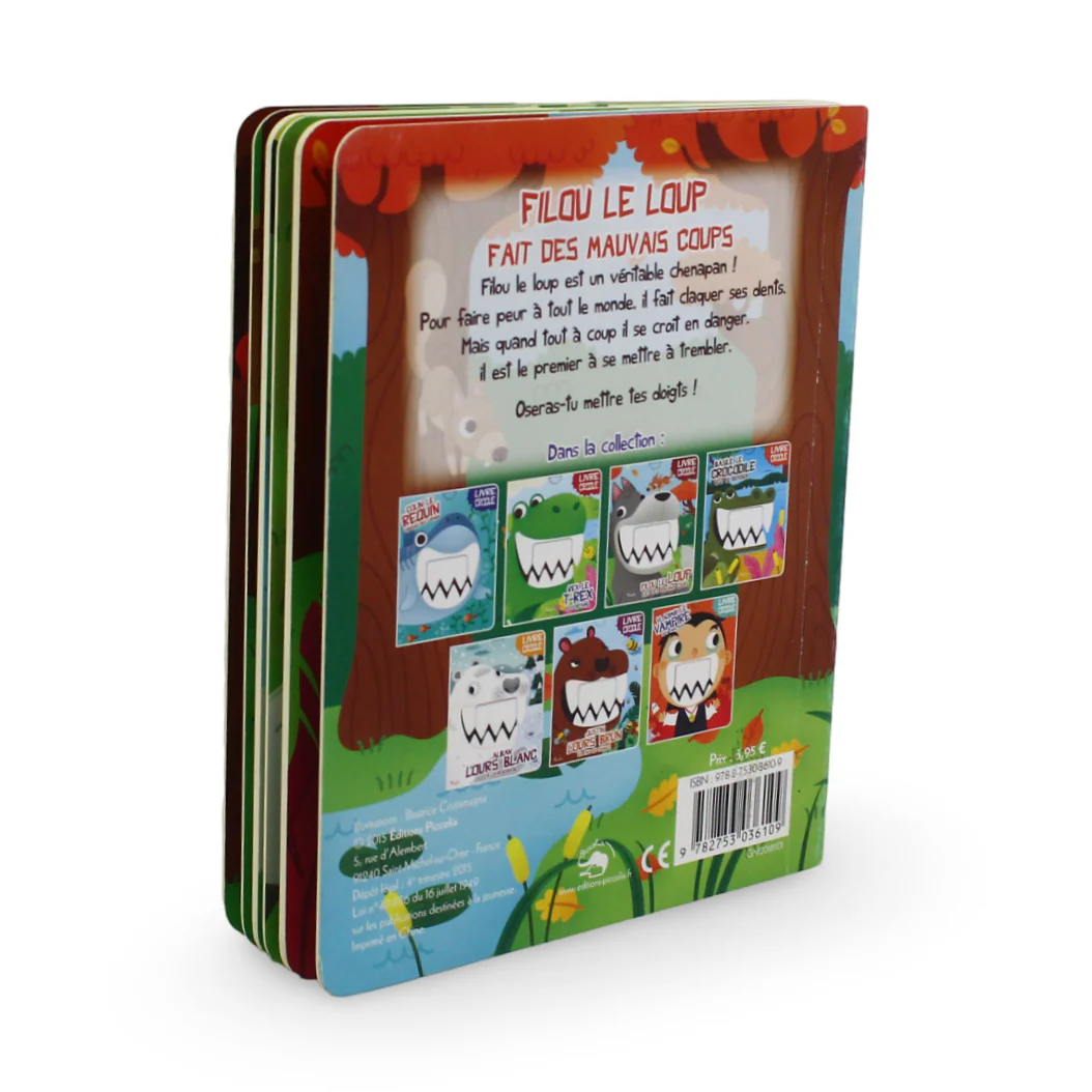 Piccolia "Filou Le Loup Fait Des Mauvais Coups" Board Book - Image 3