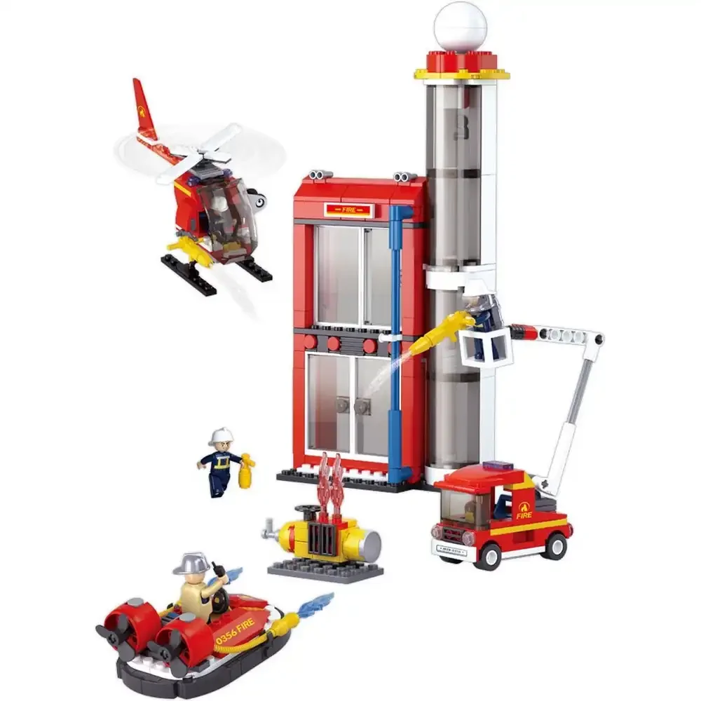 Sluban Fire Substation Building Blocks Set - 425Pcs - Image 2