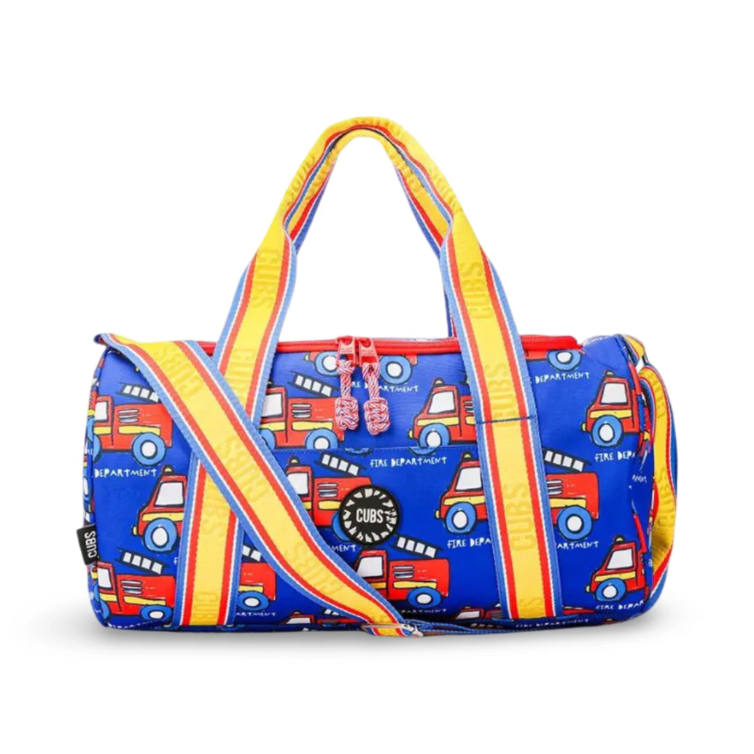 Cubs Fire Trucks Medium Duffel Bag - Image 2