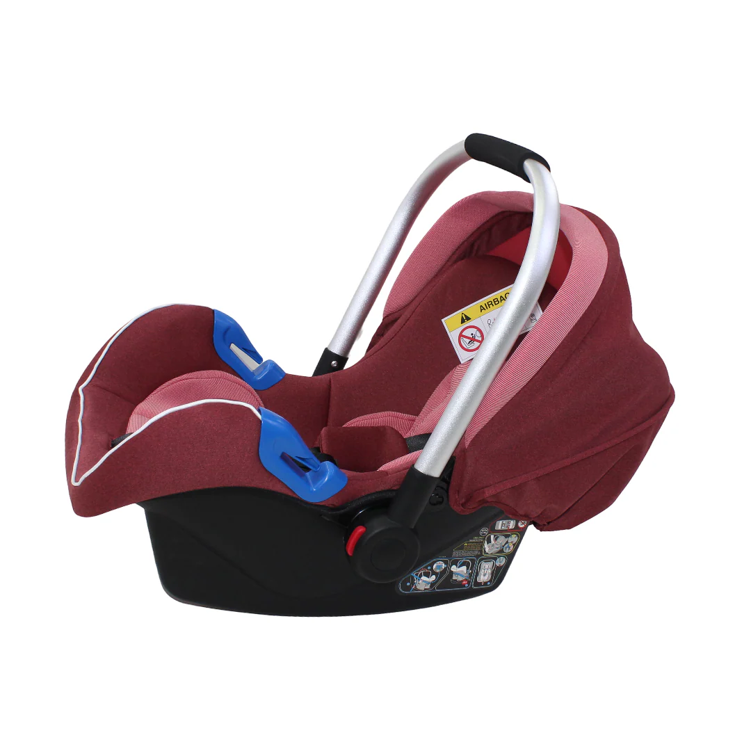 Kidilo 3-in-1 Baby Carry Cot & Car Seat G101 – Burgundy - Image 2