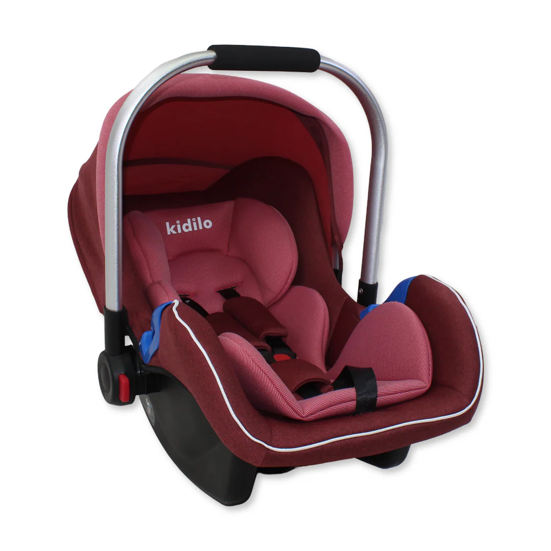 Kidilo Car Seat and Carrier – Burgundy ( C002 )