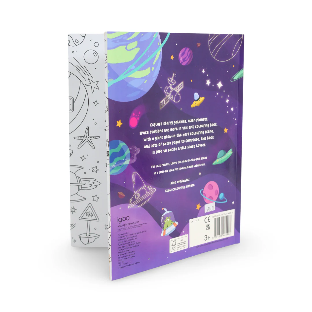 Igloo Books Glow Colouring Space Book - Image 3