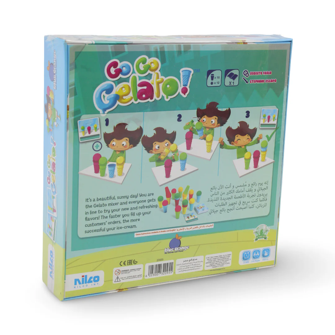 Nilco Blue Orange Games Go Go Gelato Board Game - Image 3