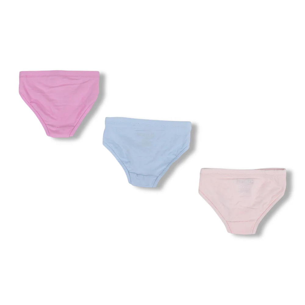 Girls Cotton Panty – Multicolor Pack Of 3 - Image 3