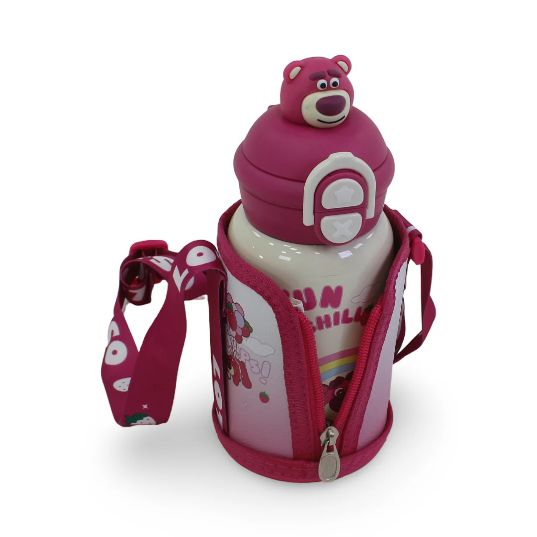Lotso Strawberry Bear Stainless Steel Water Bottle - Image 3
