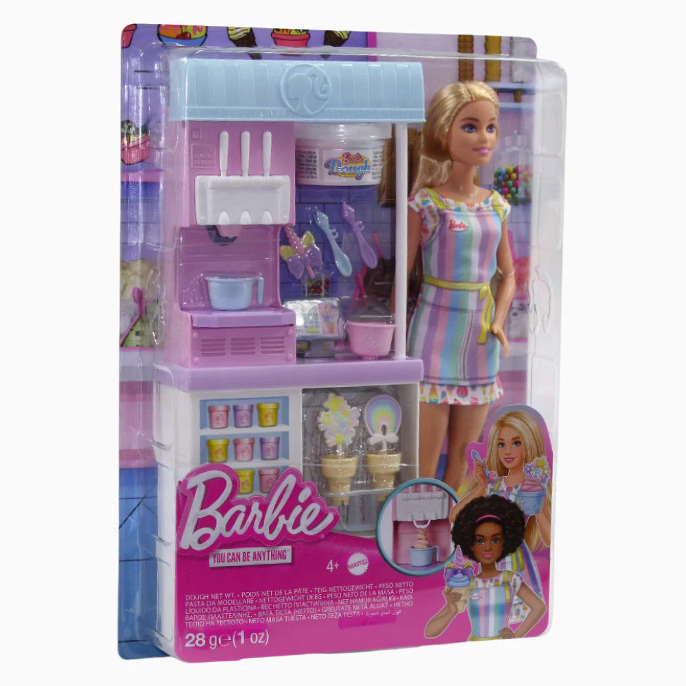 Mattel Barbie Ice Cream Shopkeeper Playset + Accessories - Image 2