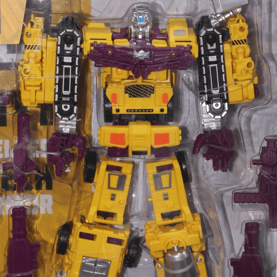 "X-Warrior" 6-in-1 Transforming Robot Toy – Yellow - Image 4