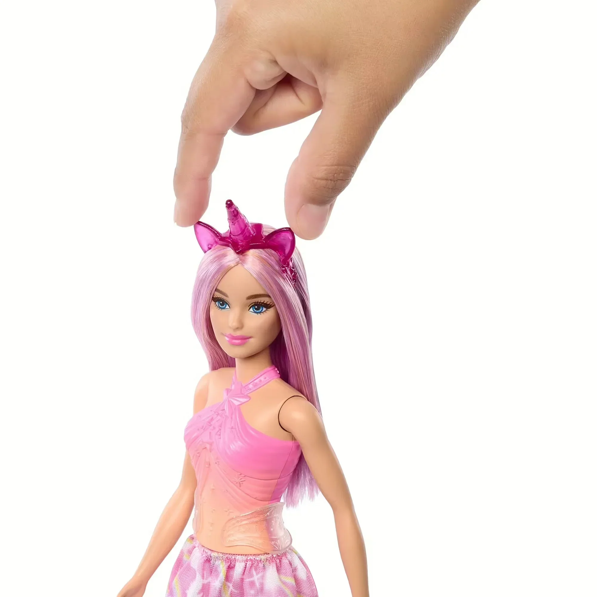 Barbie Unicorn Doll – Pink Hair & Rainbow Outfit - Image 5