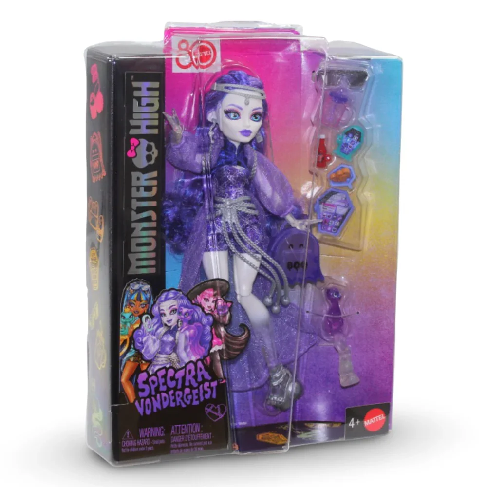 Mattel Monster High Spectra Vondergeist Fashion Doll – Pet Ferret Rhuen and Accessories - Image 2