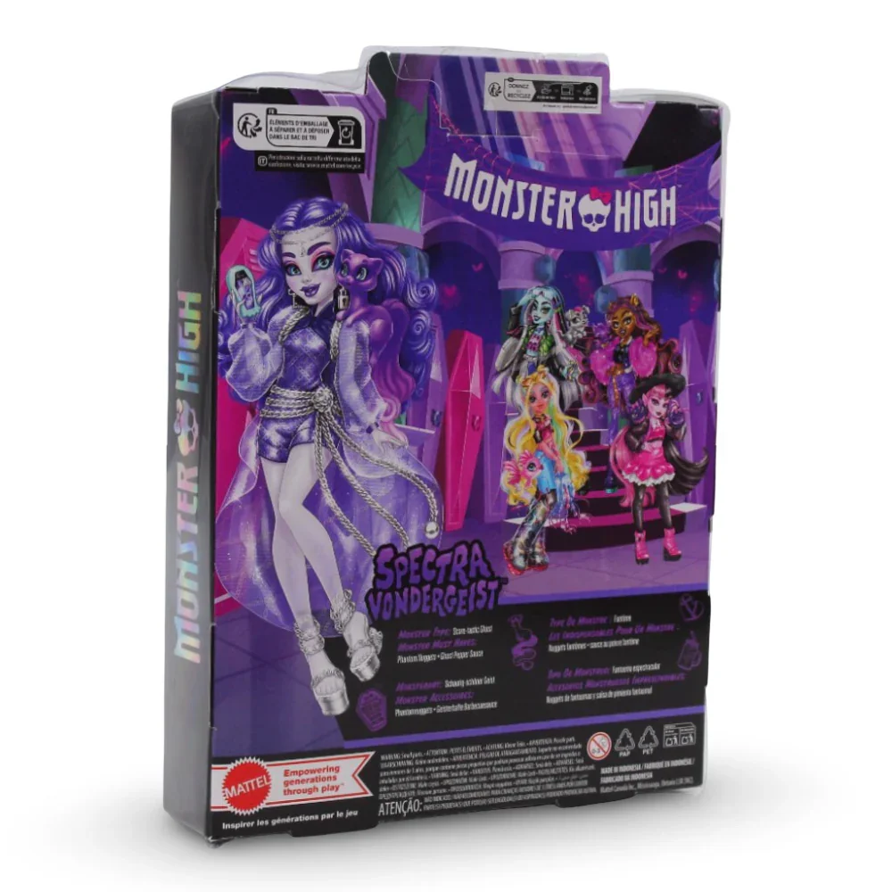 Mattel Monster High Spectra Vondergeist Fashion Doll – Pet Ferret Rhuen and Accessories - Image 3