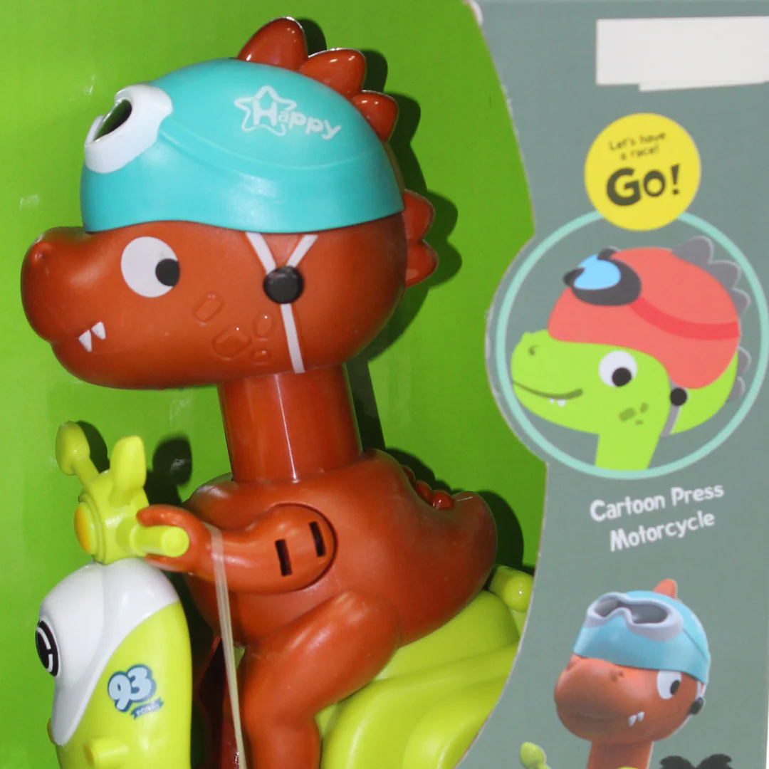 Cartoon Press and Walk Dinosaur Scooter - Image 3
