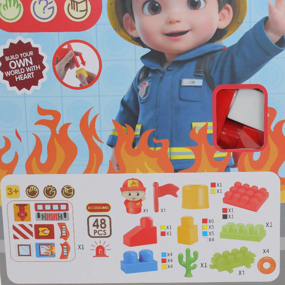 Fire Series Building Block Set – 48 Pcs - Image 3