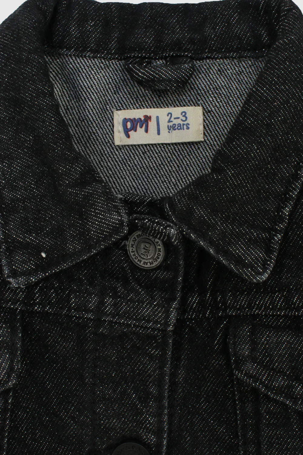Unisex Black Long-Sleeved Jean Jacket - Image 5