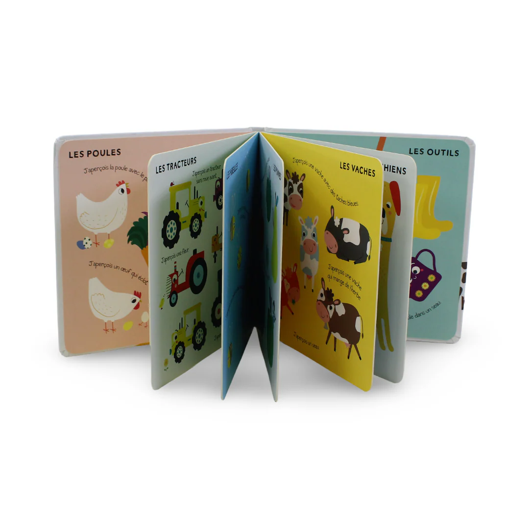 YoYo Books "J'aperçois à la ferme" ((I Spy At the Farm) French Board Book