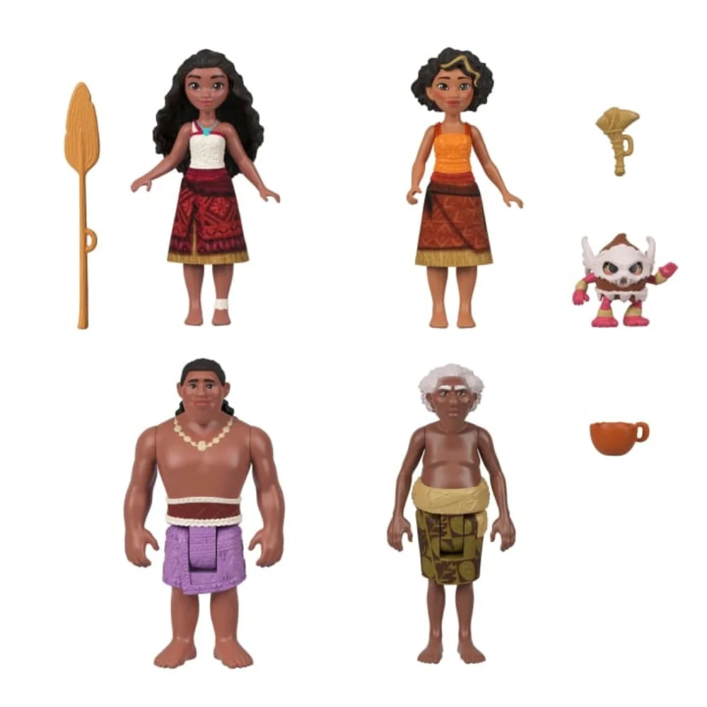 Disney Moana 2 Moana's Canoe Crew Playset With 5 Small Dolls & 3 Accessories, Inspired By The Movie - Image 2