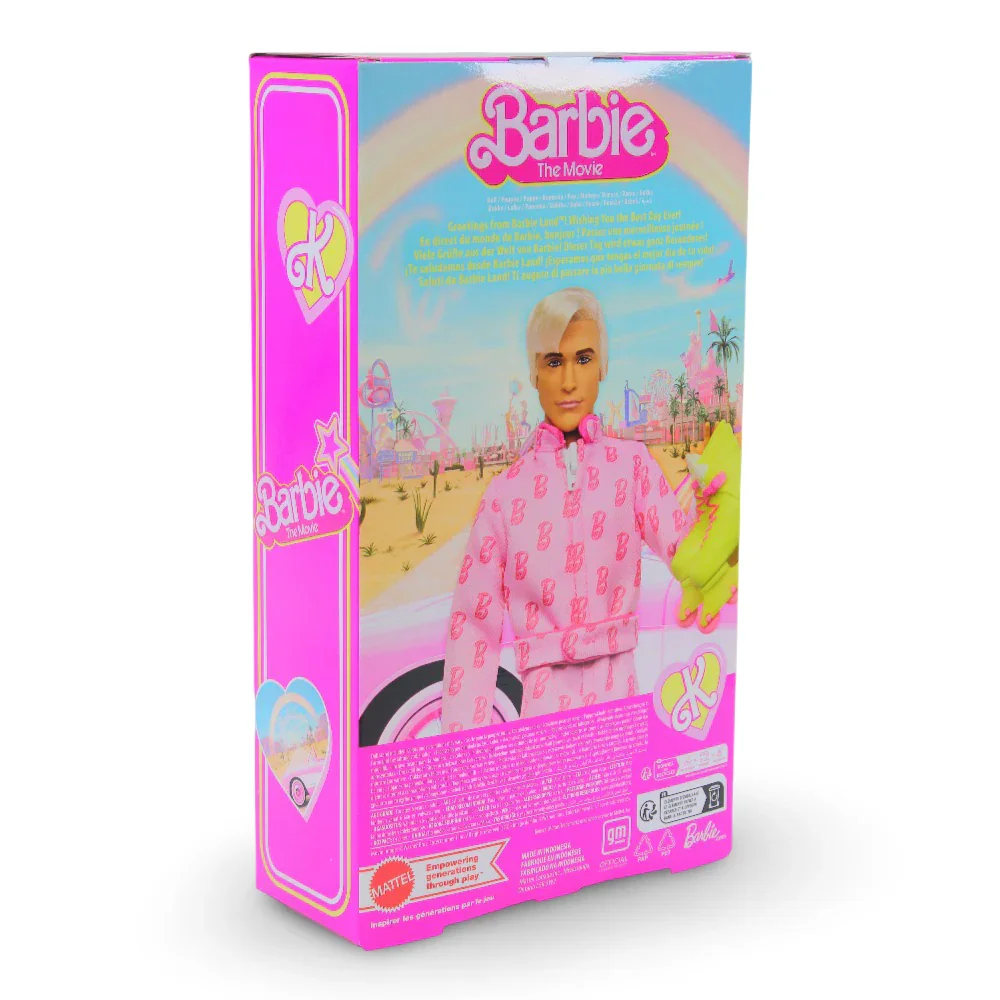 Mattel Ken Doll – Pink Jumpsuit with “B” Design - Image 3