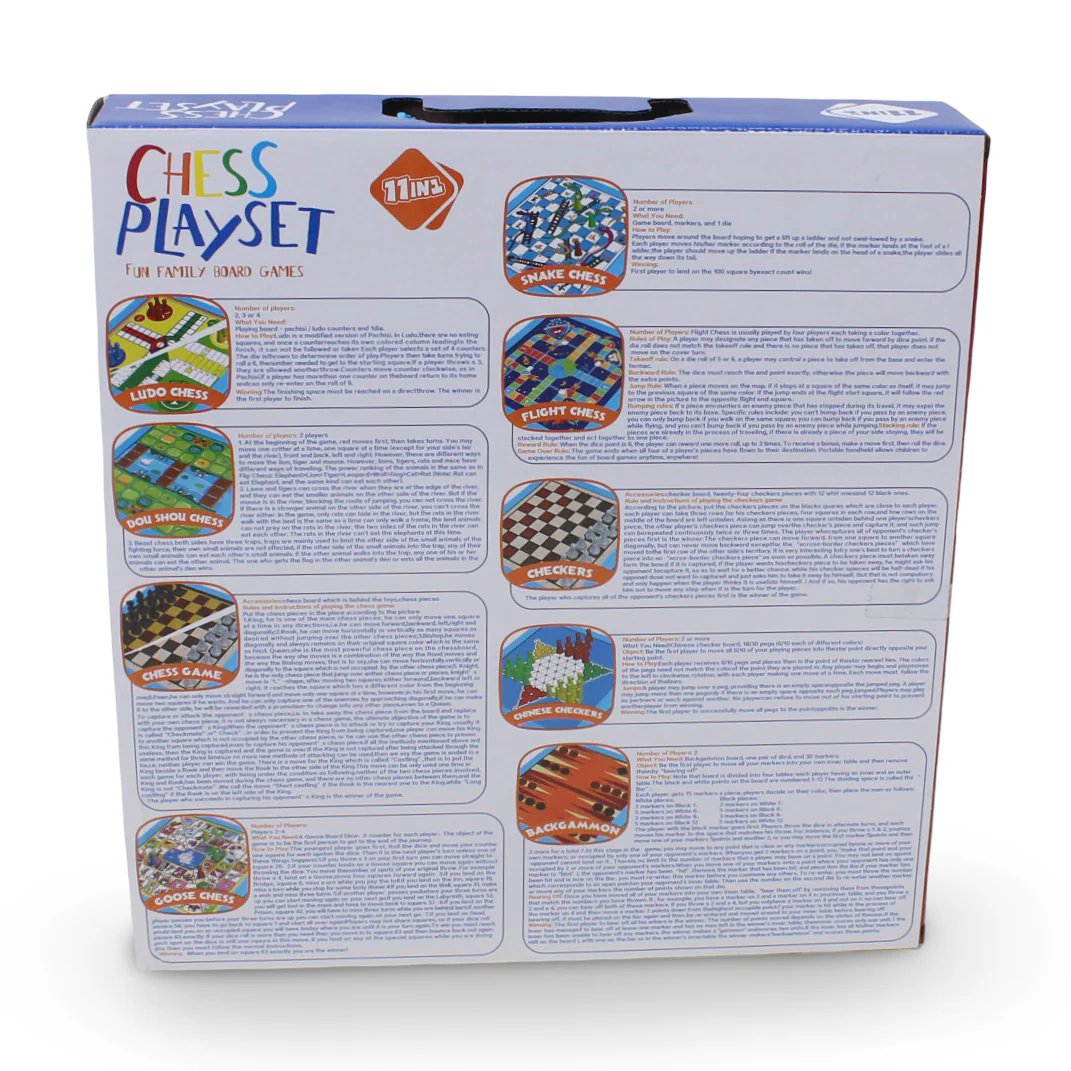 Magnetic Board Game 11-in-1 Chess Playset - Image 2