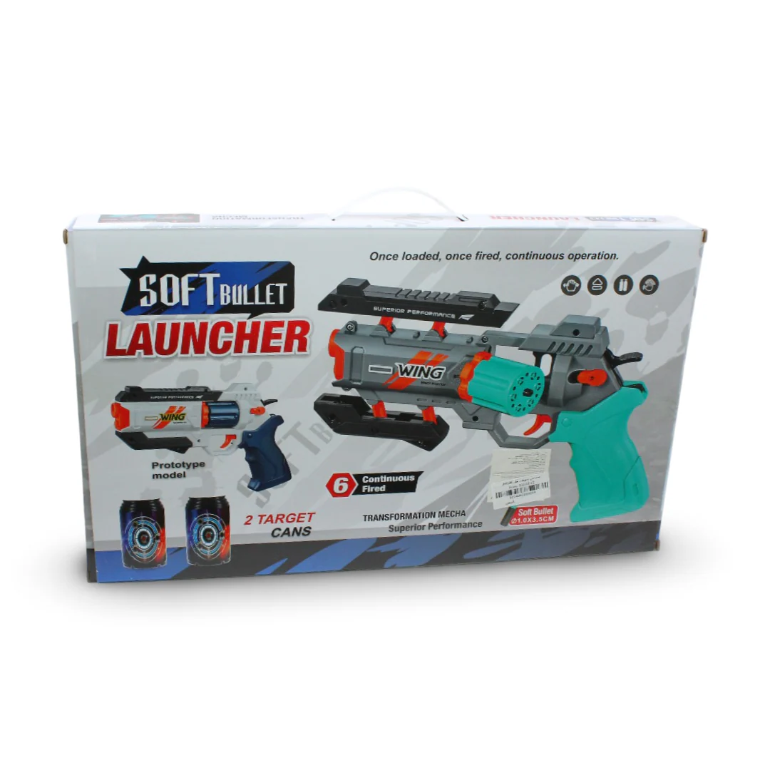 Jin Huan Soft Bullet Launcher Set – White - Image 2