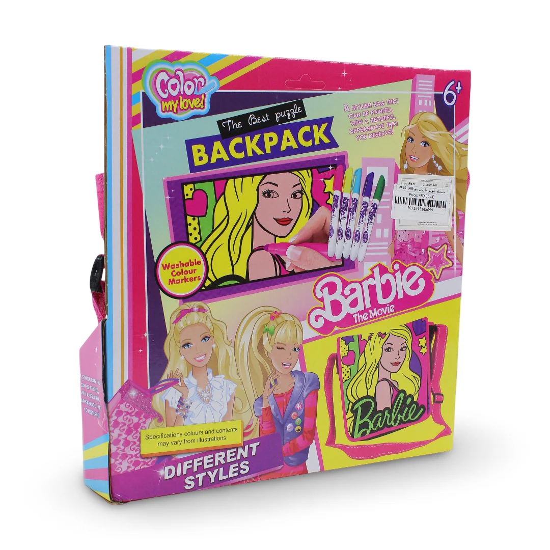 Color Me Mine Barbie Coloring Bag with Colors Box - Image 2