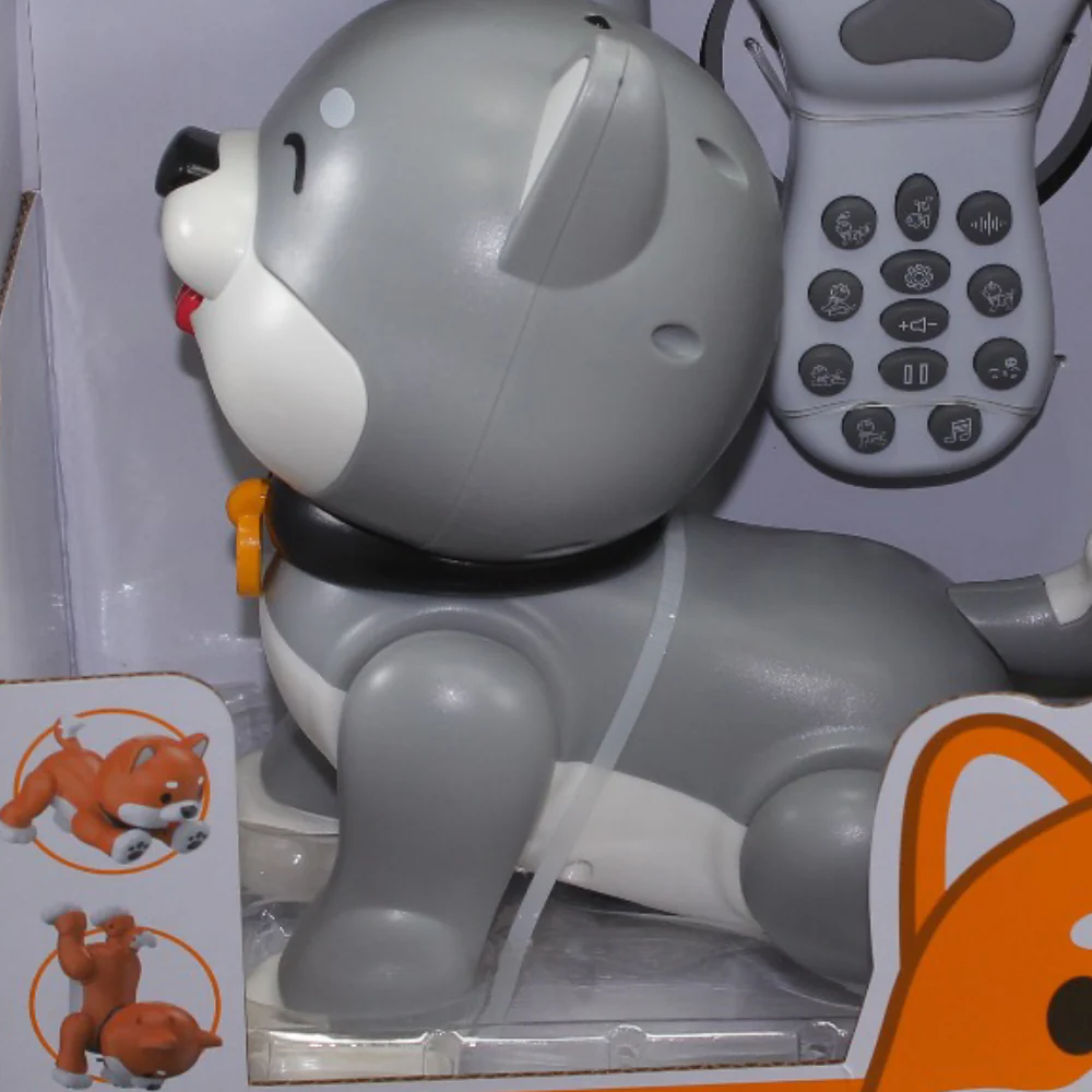 R/C Intelligent Pet Shiba Inu Husky with (Battery + USB) - Grey - Image 3