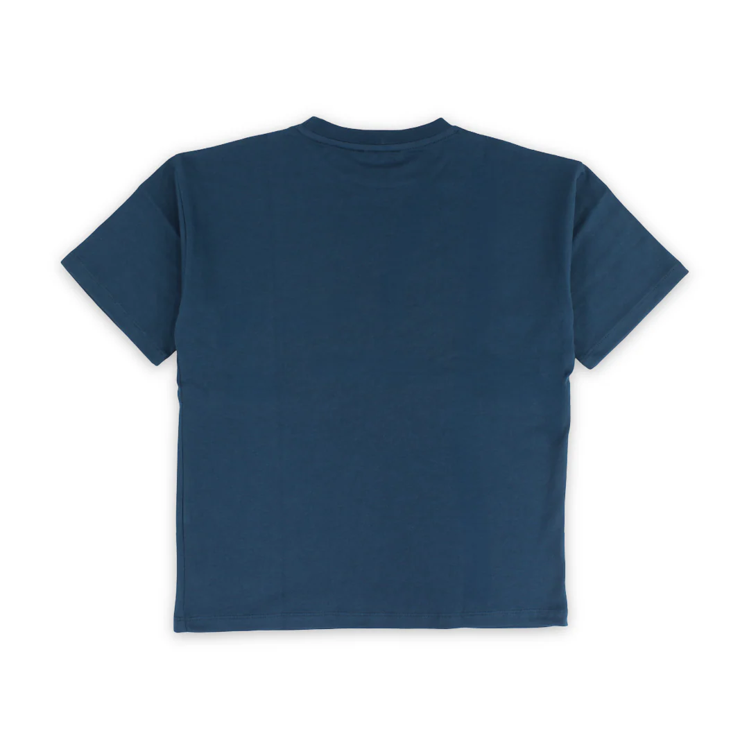 Boys Cotton T-Shirt – Petrol Blue - Image 2