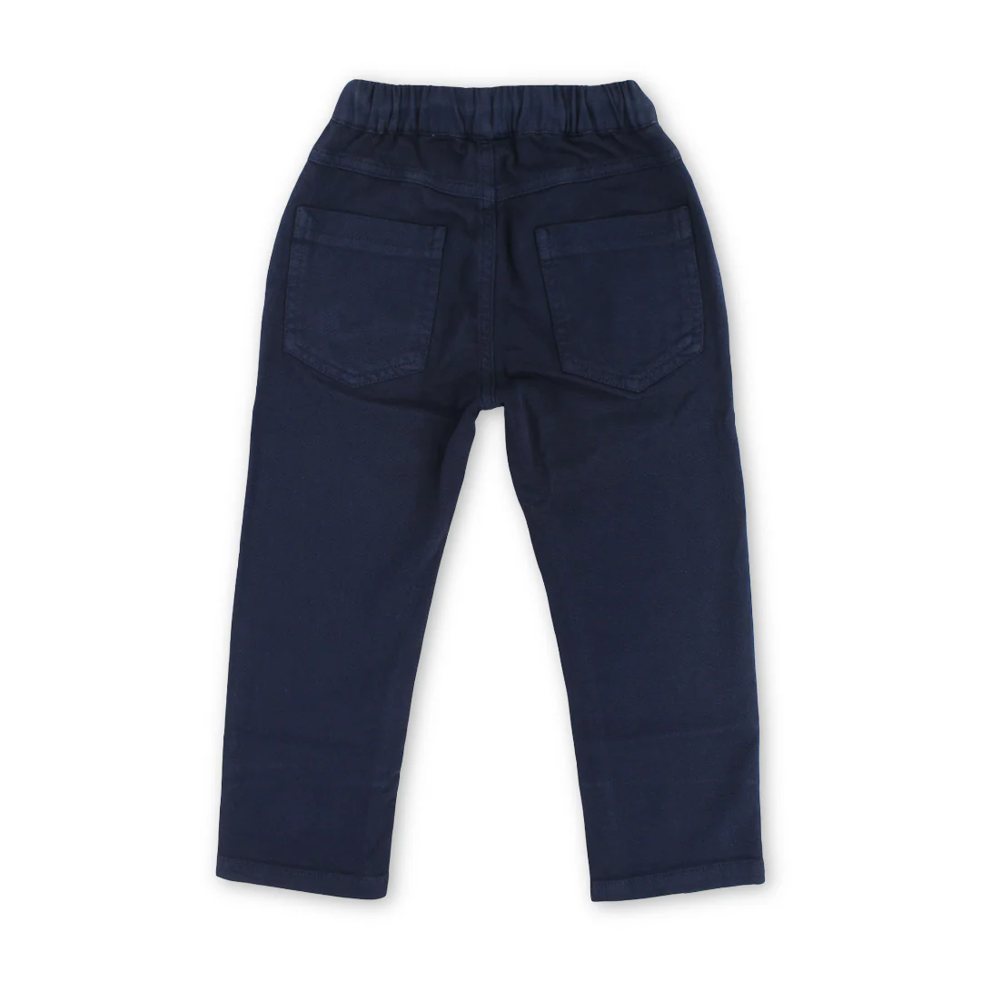 Boys Gabardine Pants – Navy - Image 2