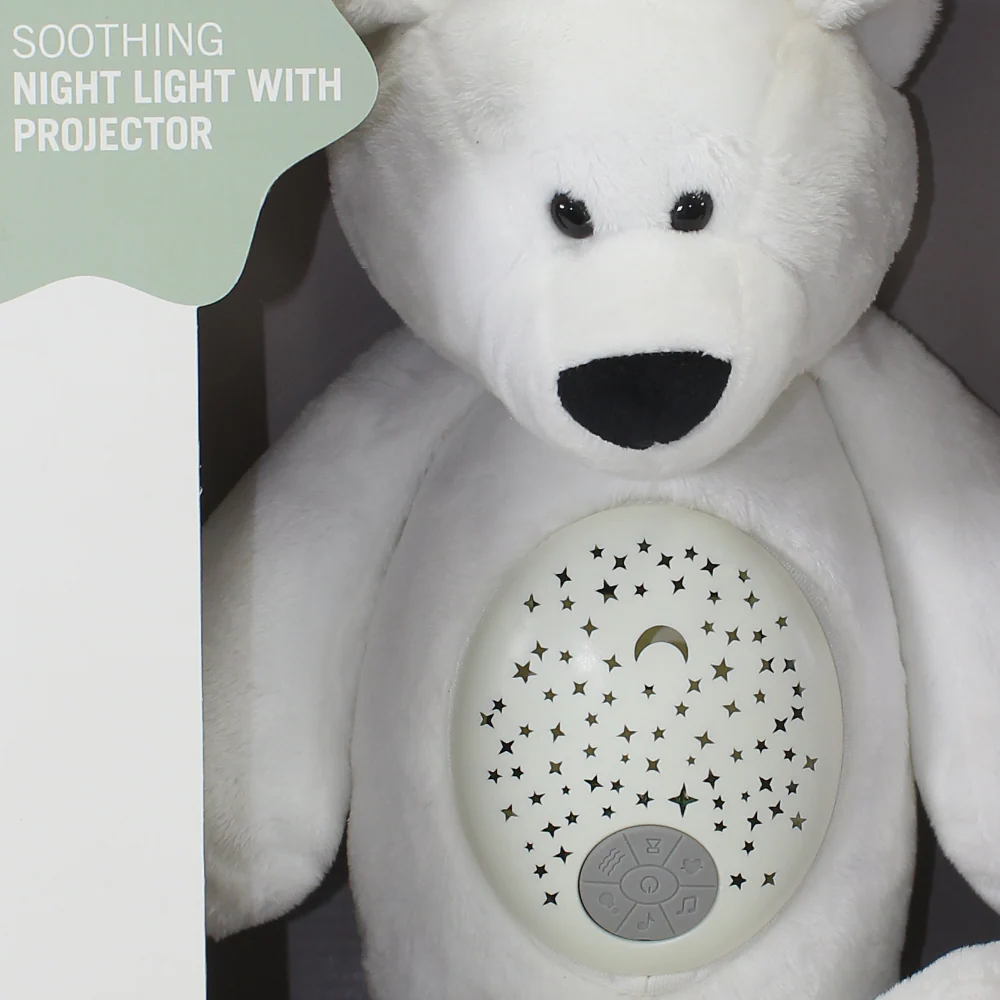 Kaichi Soothing Baby Sleep Device With Night Light Projector - Bear Design - Image 3