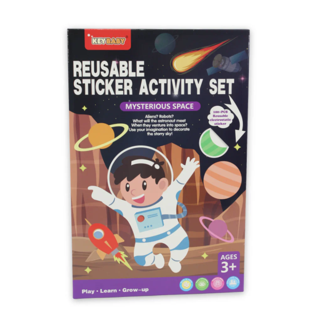 Keybaby "Mysterious Space" Reusable Sticker Activity Set