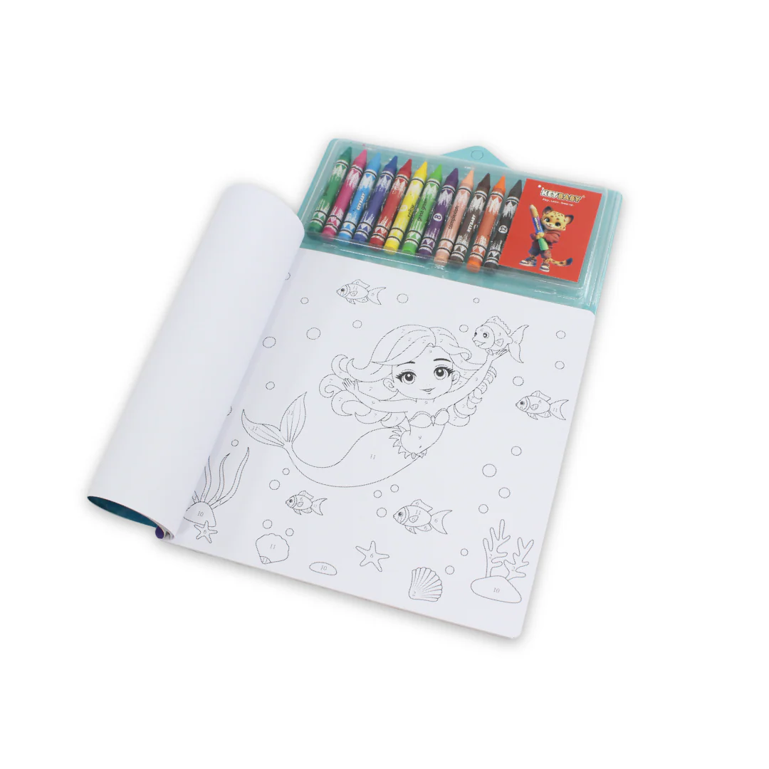 Keybaby Fun Crayon Nermaids Coloring Book