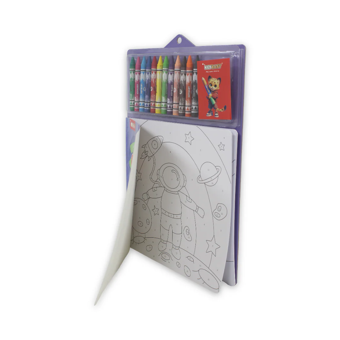 Keybaby Fun Crayon "Universe" Space Coloring Book - Image 2