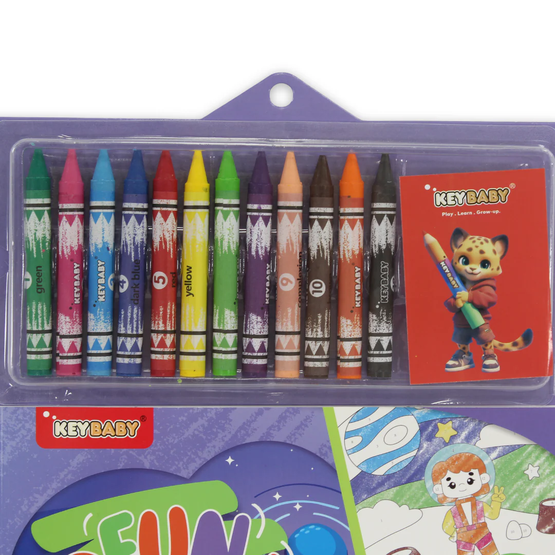 Keybaby Fun Crayon "Universe" Space Coloring Book - Image 3