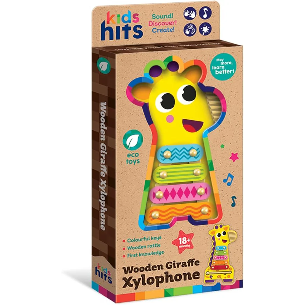 Kids Hits Wooden Giraffe Xylophone - Image 2