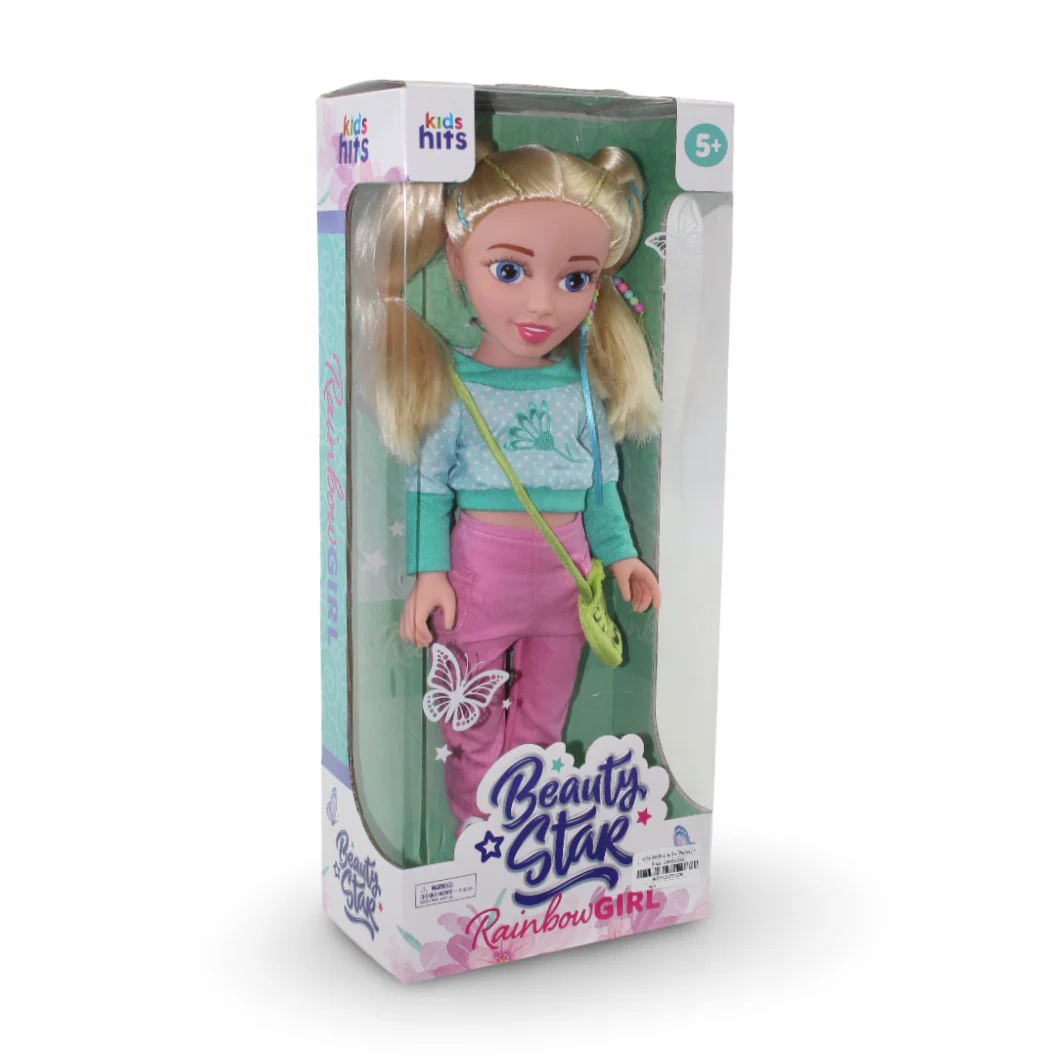 Kids Hits Beauty Star Flowery Spring Rainbow Girl Doll - Image 2