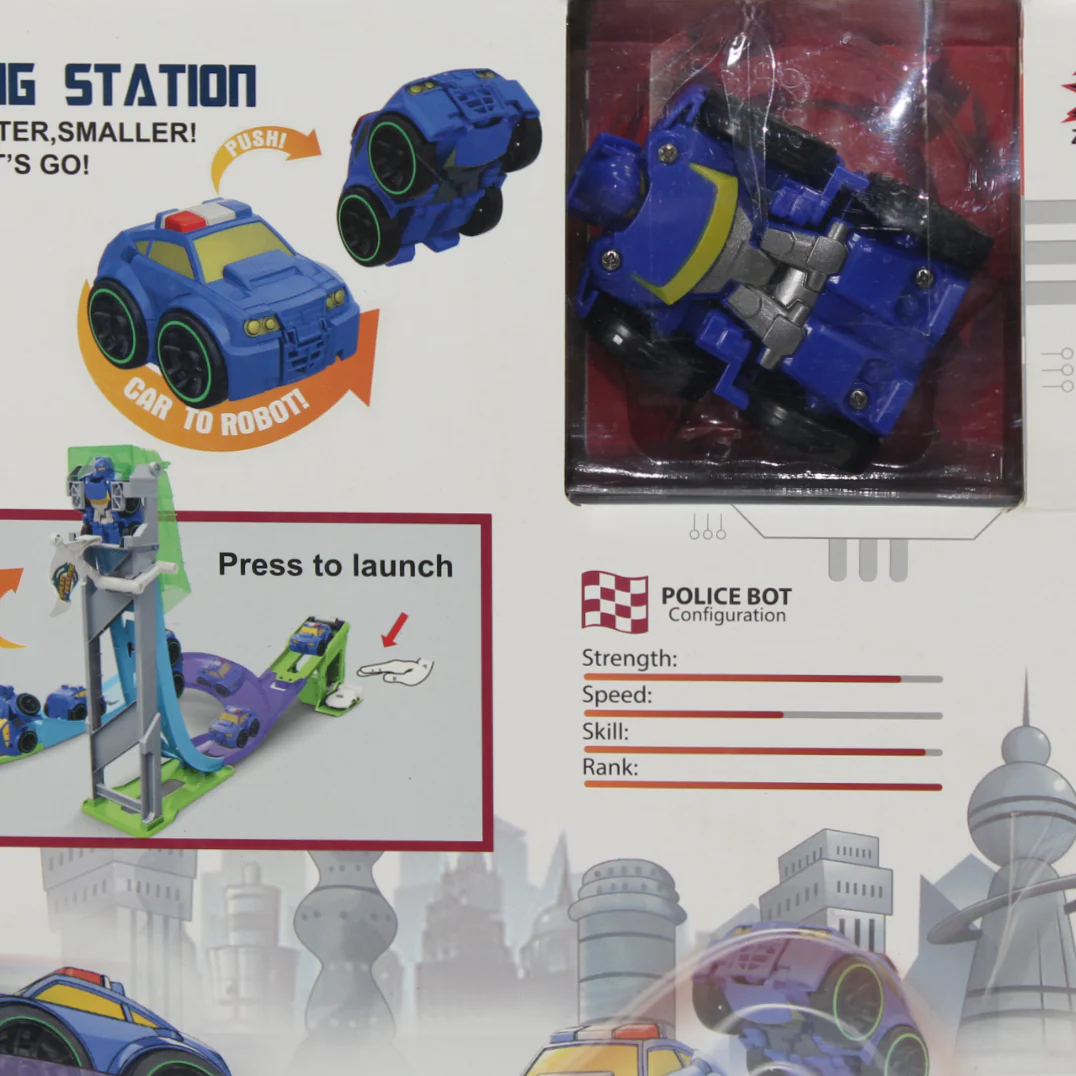 2-In-1 Max Robot Deformation Track Launcher Toy - Image 4
