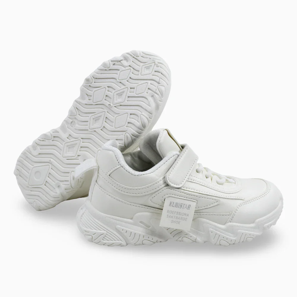 Unisex Leather Sneakers (Size 32-37) - Image 3