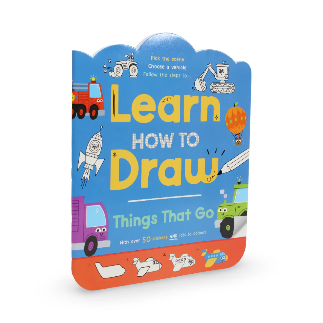 Igloo Books "Learn How to Draw Things That Go" Board Book - Image 2