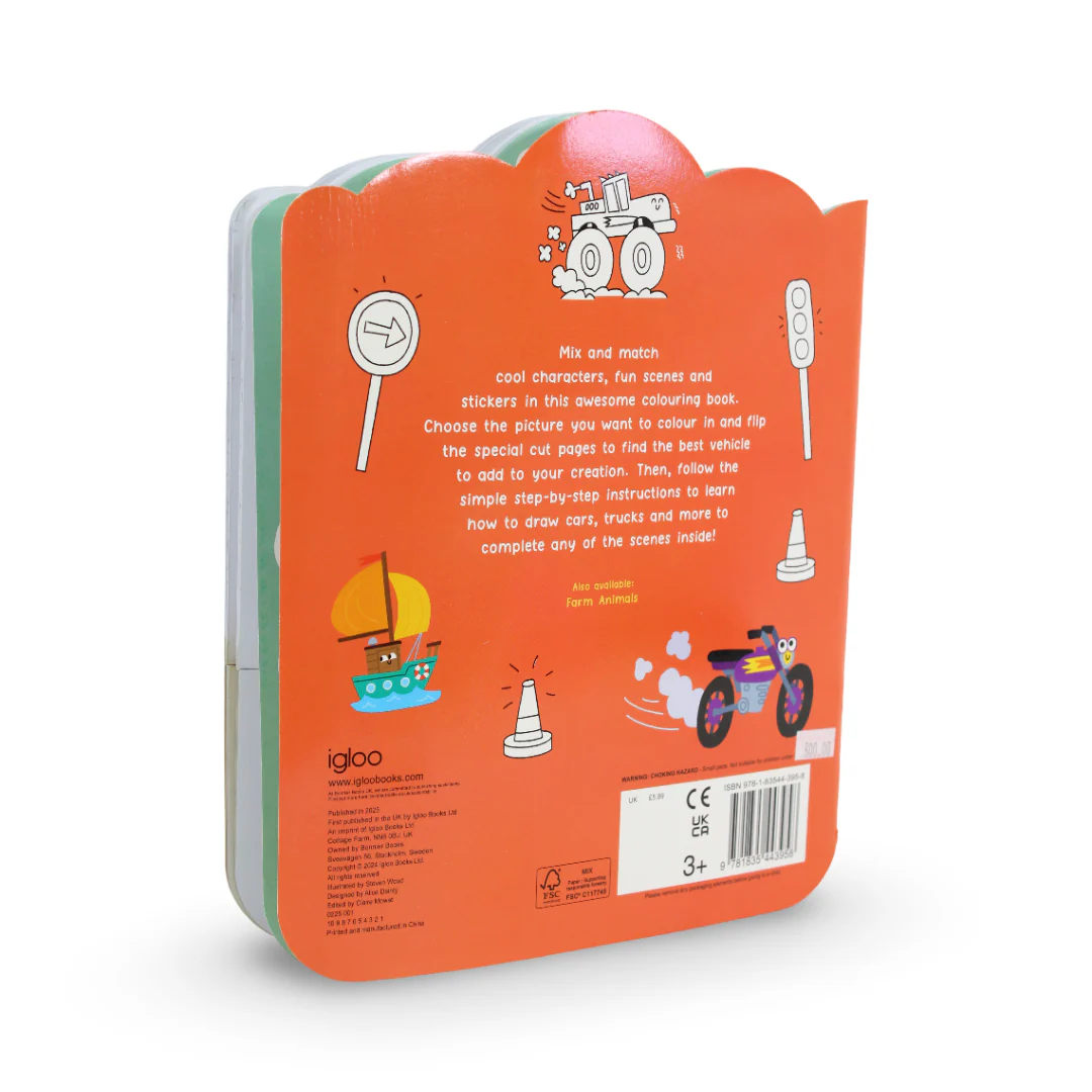 Igloo Books "Learn How to Draw Things That Go" Board Book - Image 3