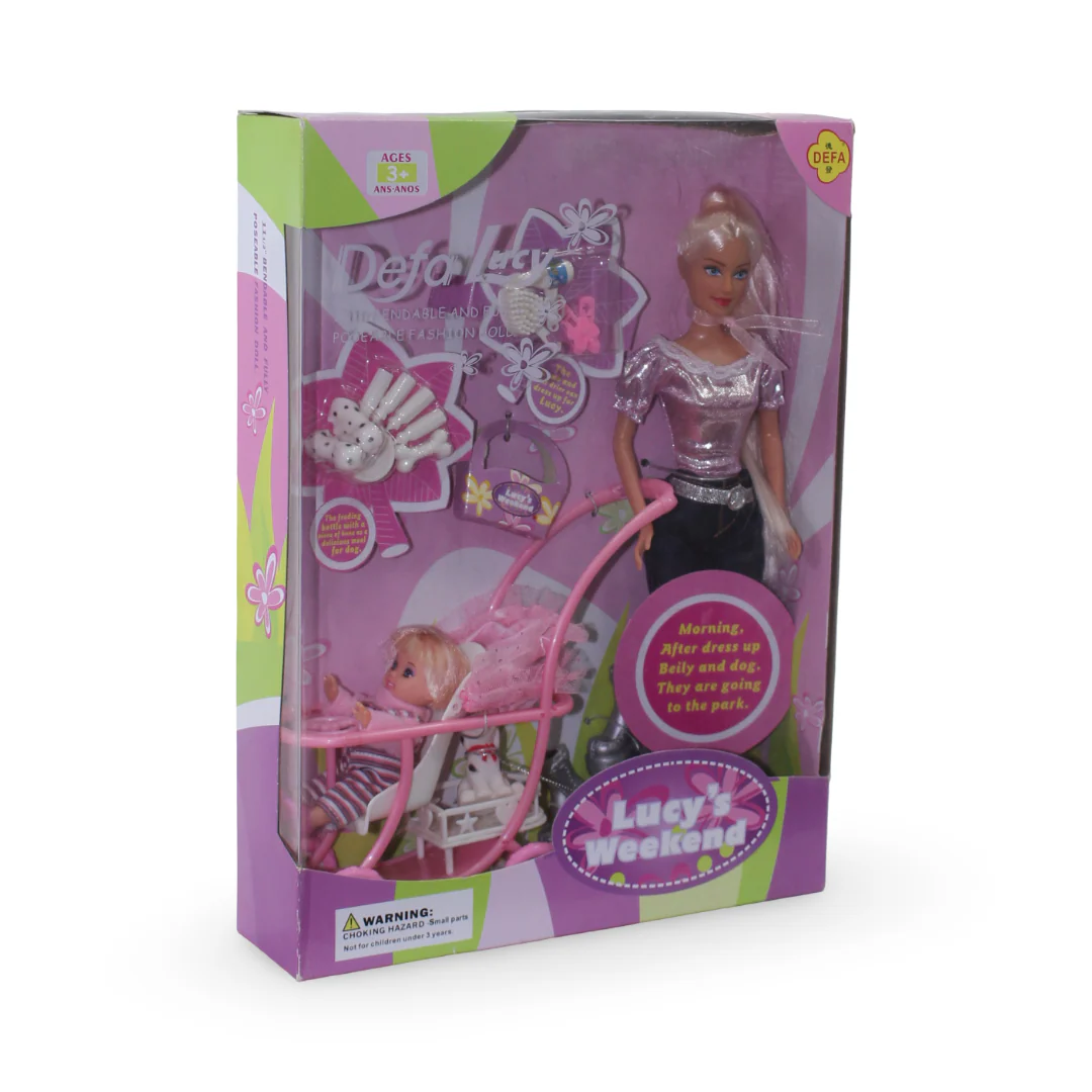 Defa Lucy "Lucky Weekend" Doll Playset – Pink